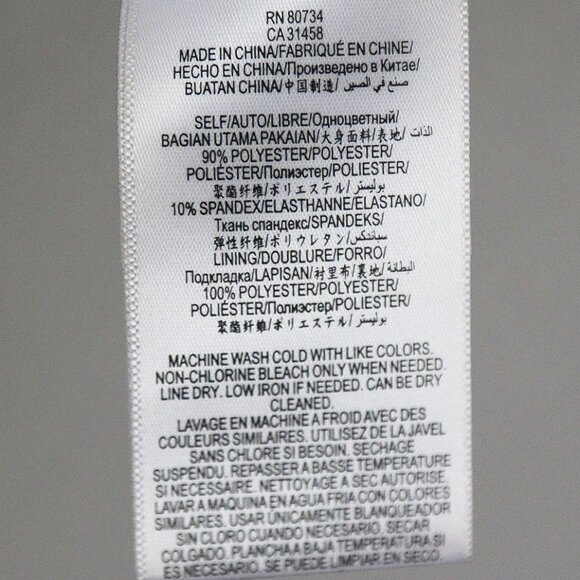 BCBGMaxAzria Black Nikki Zip Front Peplum Mini Dress 10 Stretchy Ponte Y2K $298 - Picture 12 of 14